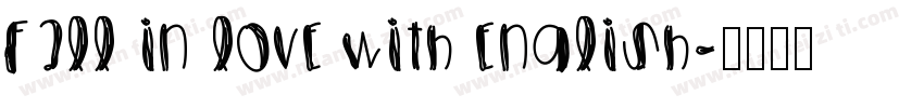 fall in love with english字体转换